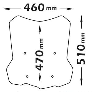 Parabrisas alto BMW f850gs para soportes originales Â· 3